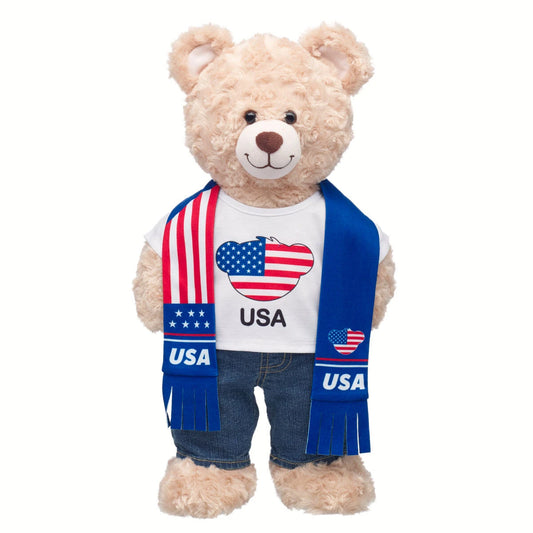 USA Scarf & T-Shirt Set | Build-A-Bear - US 0066
