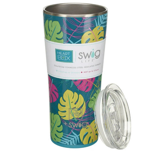 22 oz. Swig Life Palm Leaf Insulated Tumbler | Build-A-Bear® - US 6145