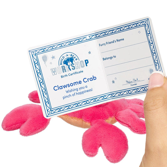 Build-A-Bear Mini Beans Clawsome Crab Stuffed Animal | BAB - US 0941