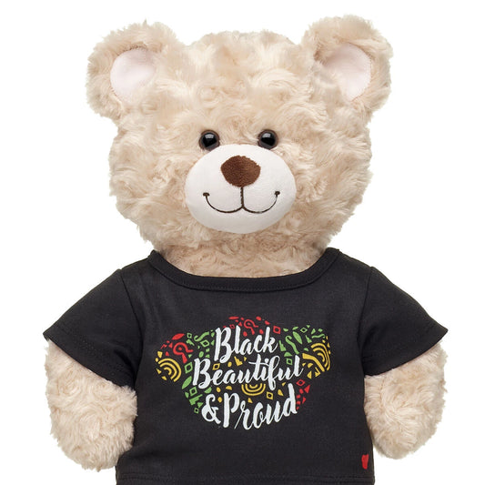 "Black, Beautiful & Proud" T-Shirt for Stuffed Animals | Build-A-Bear® - US 7074