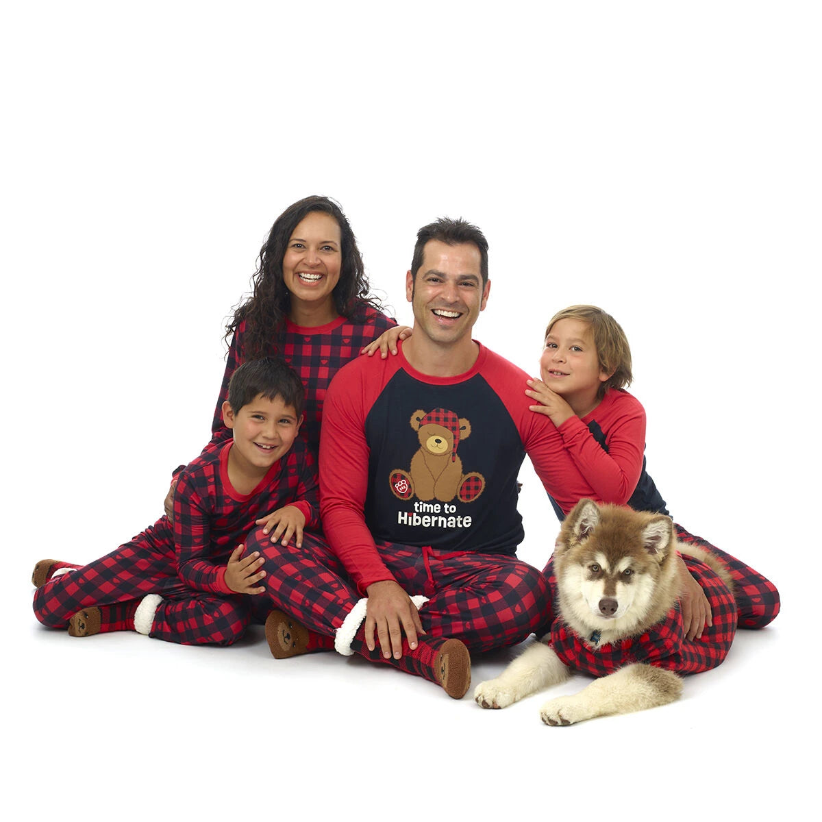 Build-A-Bear Pajama Shop™ Buffalo Check Bear Slipper Socks - Toddler, Youth & Adult - US 4723