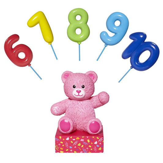 Build-A-Bear® Pink Bear Base with CeleBEARate Balloon Inserts (6-10) - US 9779
