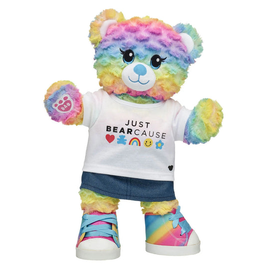 Rainbow Party Teddy Bear "Just Bearcause" Gift Set | Build-A-Bear® - US 8533