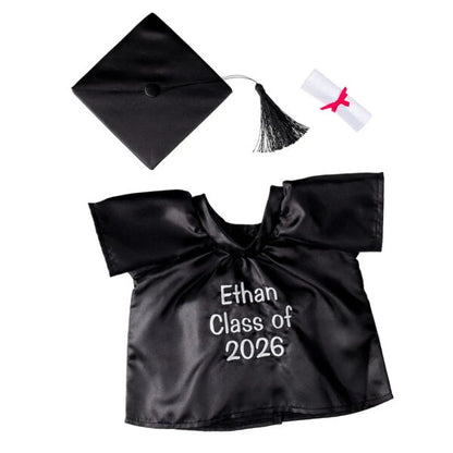 Personalized Embroidered Black Graduation Set | Build A Bear - US 3131