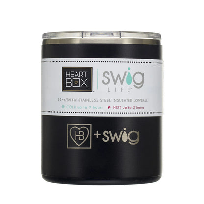 12 oz. HeartBox x Swig Life Stainless Steel Insulated Lowball | Build-A-Bear® - US 9558
