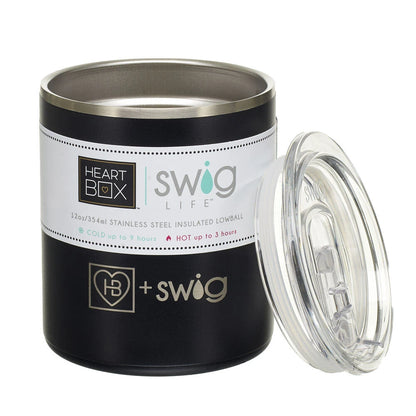 12 oz. HeartBox x Swig Life Stainless Steel Insulated Lowball | Build-A-Bear® - US 9558