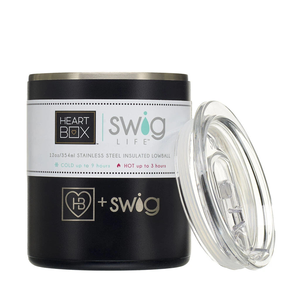 12 oz. HeartBox x Swig Life Stainless Steel Insulated Lowball | Build-A-Bear® - US 6676