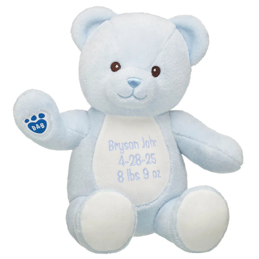 Embroidered Baby Blue Teddy Bear | Build-A-Bear® - US 7146