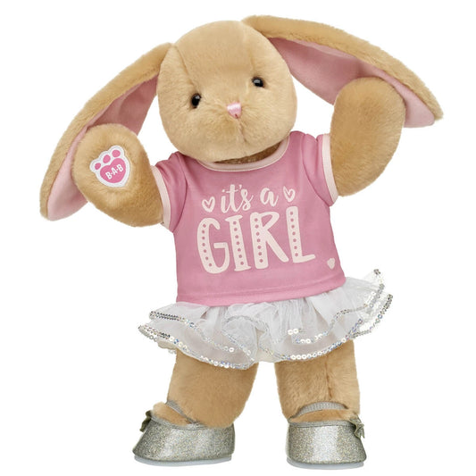 Pawlette™ Bunny Plush "It's a Girl" Gift Set | Build-A-Bear® - US 1014