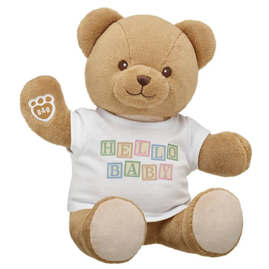 Baby Brown Teddy Bear "Hello Baby" Gift Set | Build-A-Bear® - US 5748