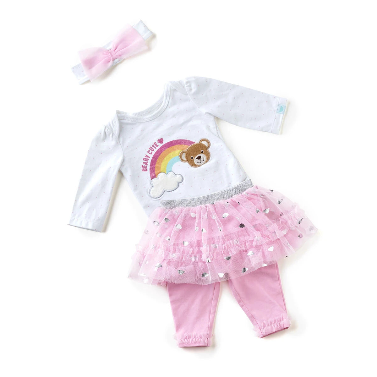 Pink Baby Tutu Outfit - Size 9 Months | Build-A-Bear® - US 5106