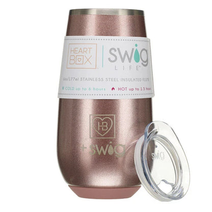 6 oz. HeartBox x Swig Life Stemless Flute | Build-A-Bear® - US 1180
