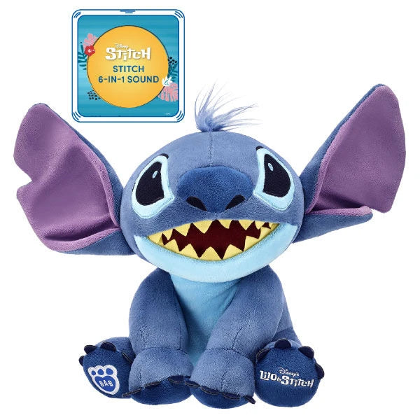 Disney's Stitch Stuffed Animal with Sound | Shop Now at Build-A-Bear® - US 6663