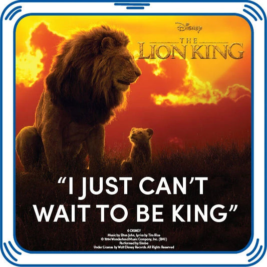 "I Just Can't Wait to Be King" Plush Toy Sound Chip | Build-A-Bear® - US 1162