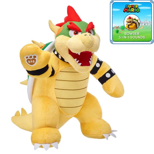 Super Mario Bowser Plush w/ 5-in-1 Sound | Build-A-Bear - US 3102