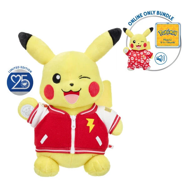 Build-A-Bear 25th Celebration Pokémon Pikachu Plush Bundle - US 5706
