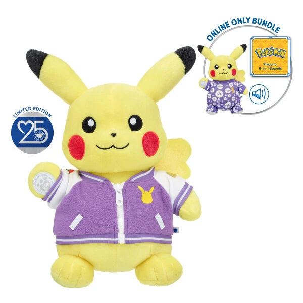 Build-A-Bear 25th Celebration Pokémon Pikachu Plush Bundle - US 5010