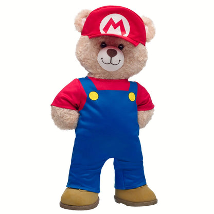 Super Mario Happy Hugs Teddy Bear Mario Gift Set | Build-A-Bear - US 4081