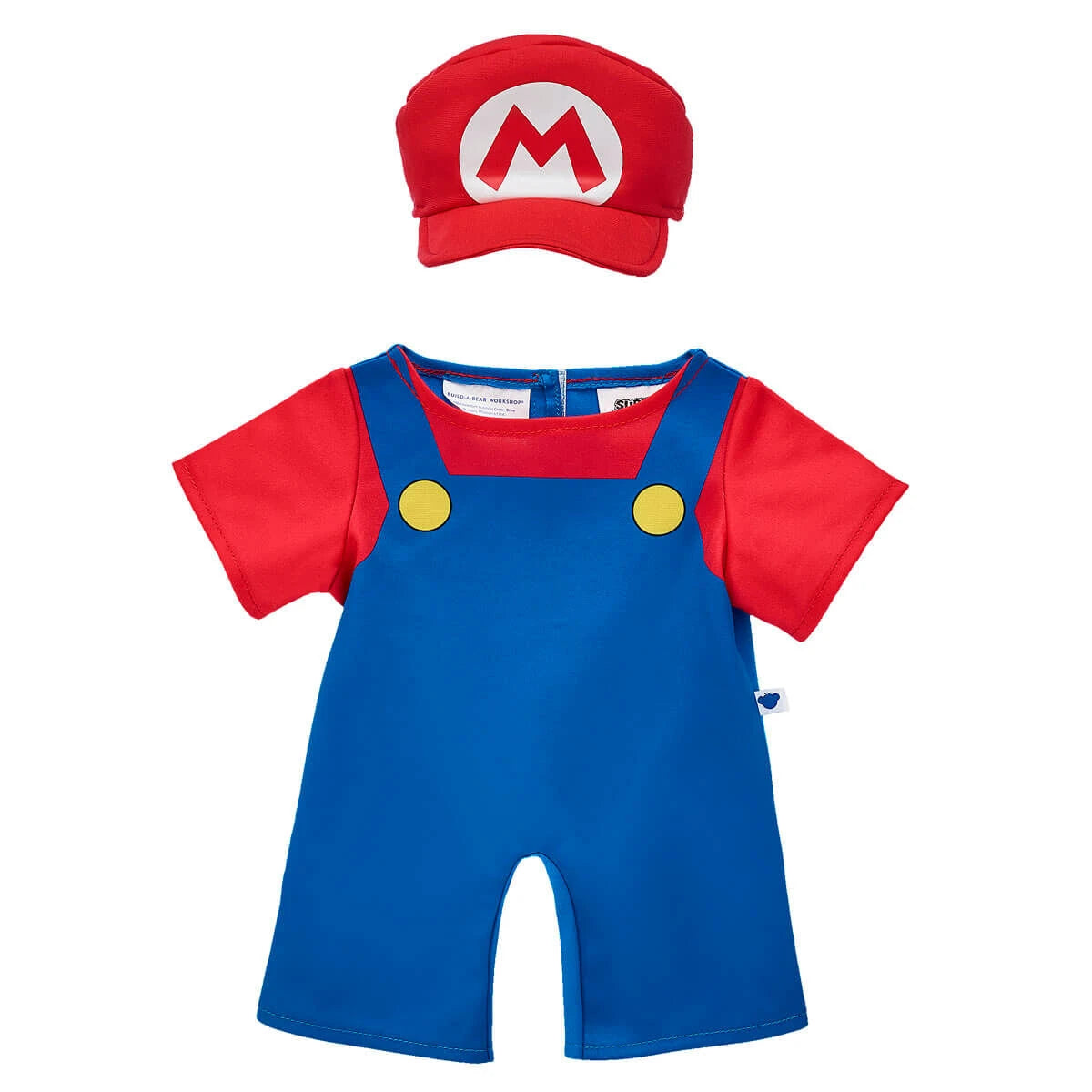 Super Mario Happy Hugs Teddy Bear Mario Gift Set | Build-A-Bear - US 8993