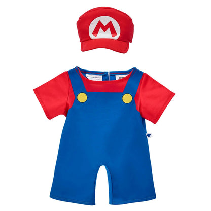 Super Mario Happy Hugs Teddy Bear Mario Gift Set | Build-A-Bear - US 8993