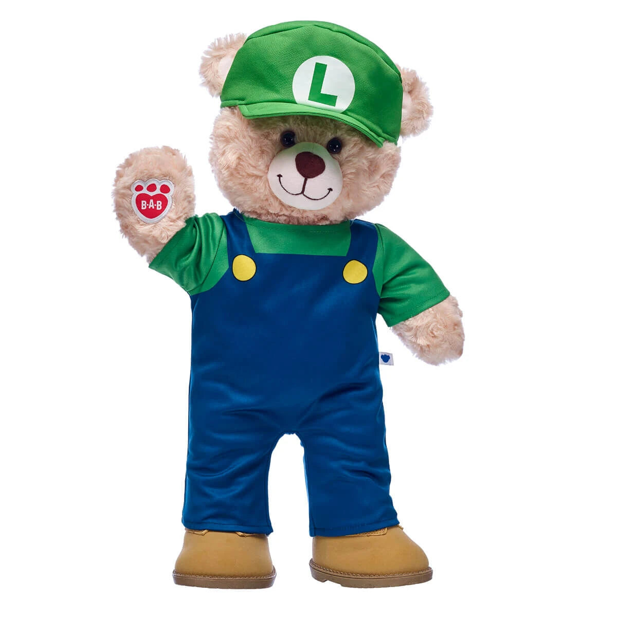 Super Mario Luigi Costume | Build-A-Bear - US 6912