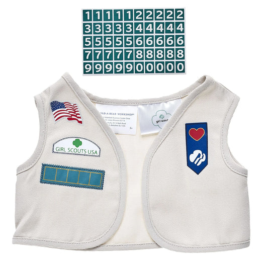Girl Scout Cadette/Senior/Ambassador Uniform Vest for Stuffed Animals | Build-A-Bear® - US 4211
