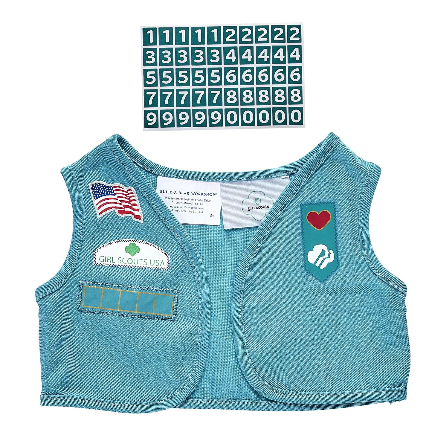 Girl Scout Cookie Teddy Bear Junior Gift Set w/ Bows | BAB - US 0612