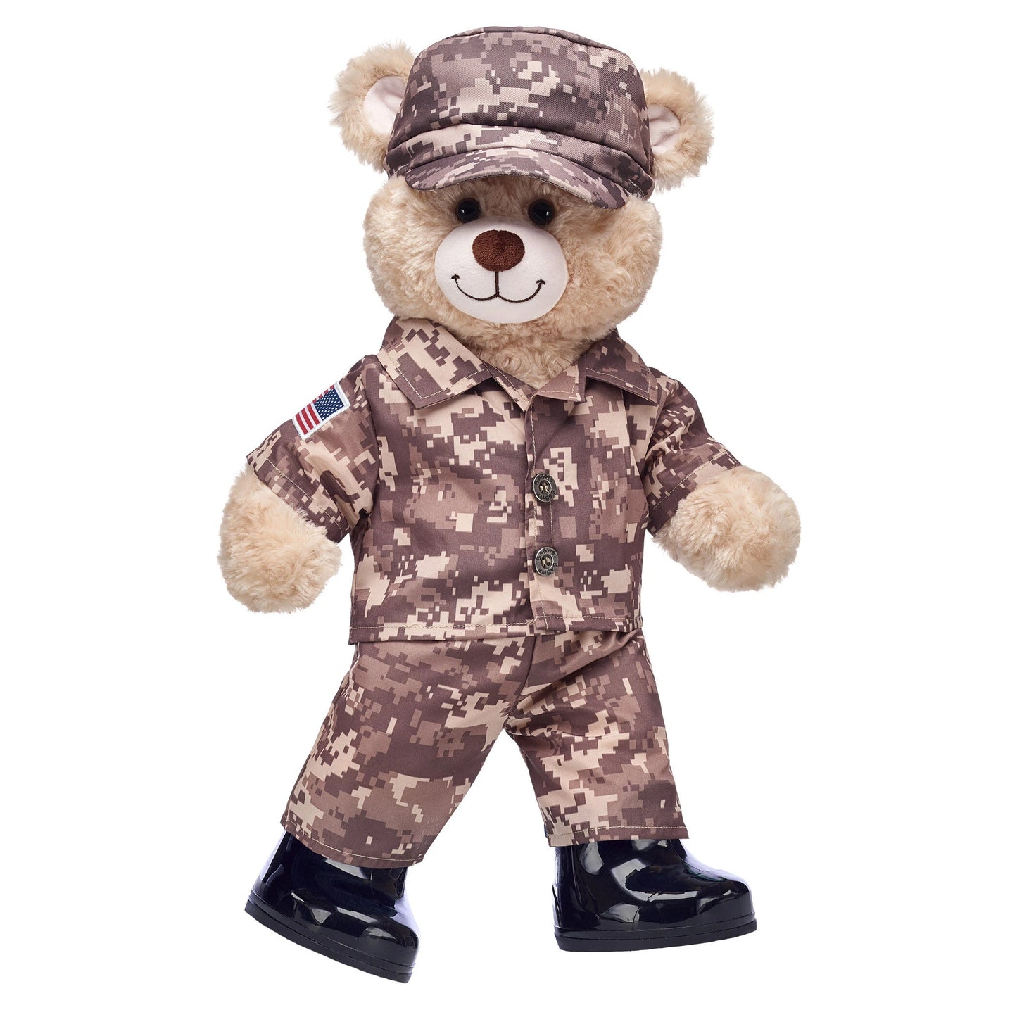 Happy Hugs Teddy Bear Khaki Camo Gift Set | Build-A-Bear® - US 3542