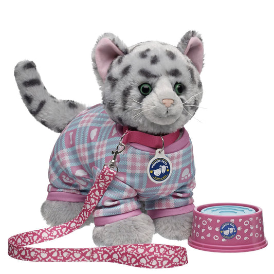 Promise Pets Ocicat Stuffed Animal PJs Gift Set w/ Slippers | Build-A-Bear - US 6482