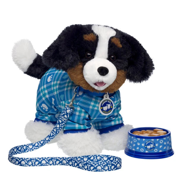 Promise Pets Bernese Mountain Dog Stuffed Animal Leash &amp; Bone Gift Set | Build-A-Bear - US 5641