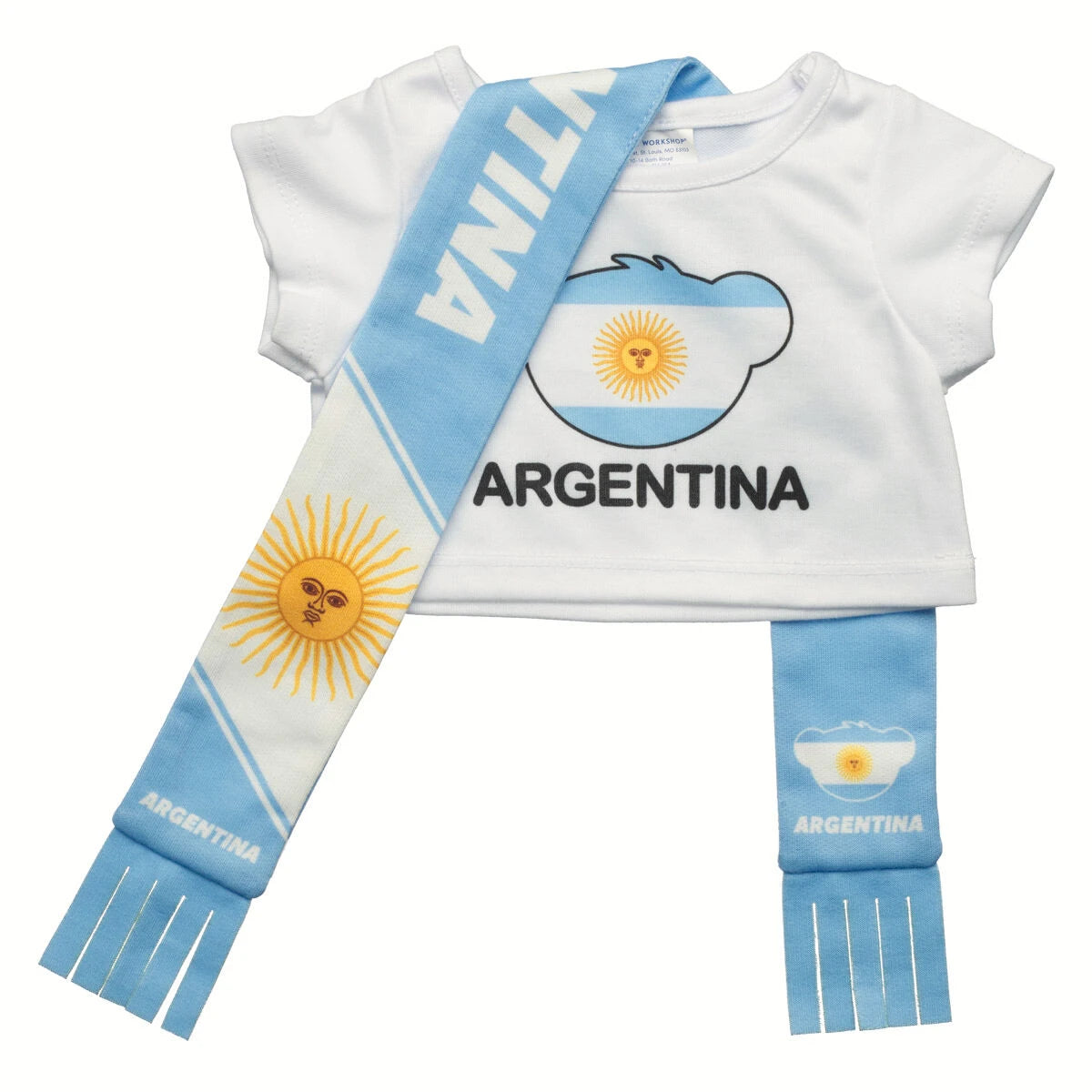 Let's Goal Bear Argentina Gift Set | Build-A-Bear - US 2665
