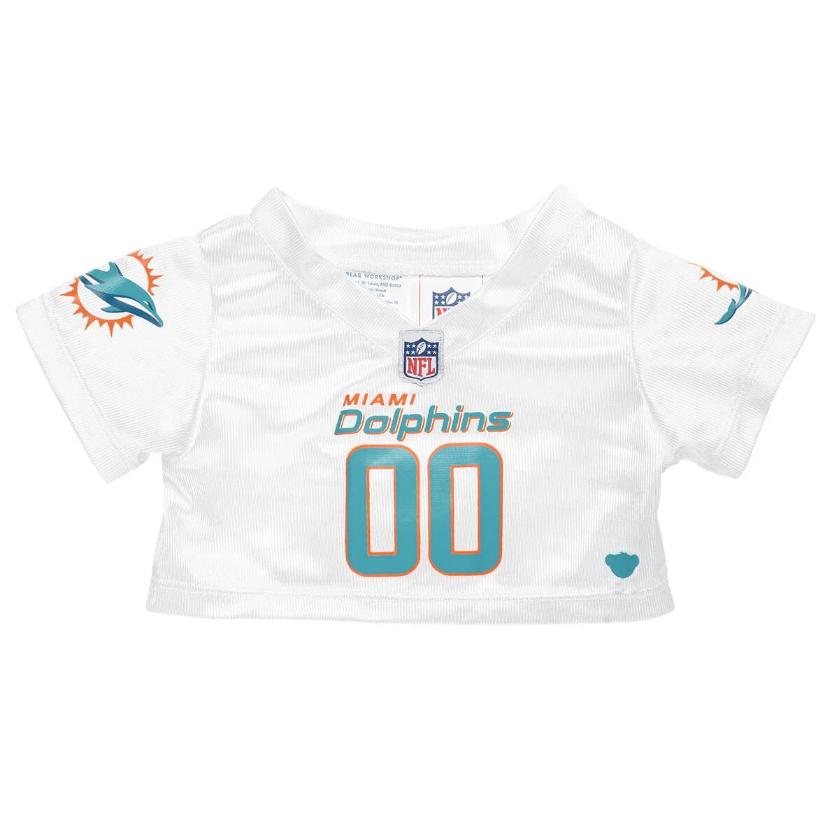 Miami Dolphins Timeless Teddy Bear Fan Hat &amp; Football Set - US 0089