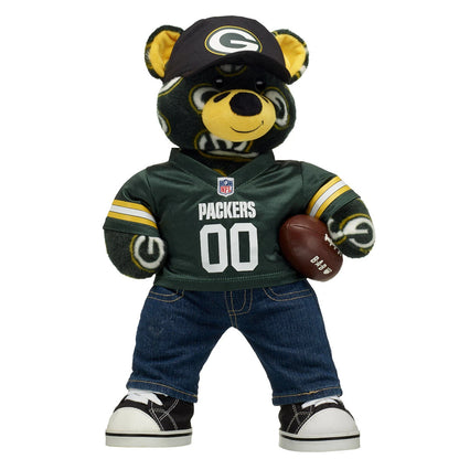 Green Bay Packers Fan Hat Teddy Bear Gift Set - US 6658