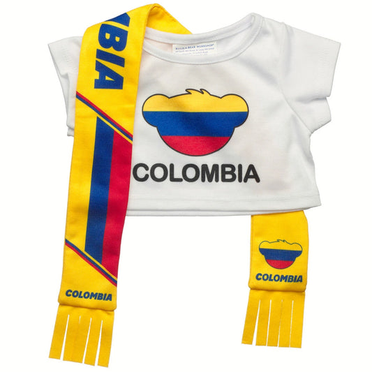 Colombia Scarf &amp; T-Shirt Set | Build-A-Bear - US 2383