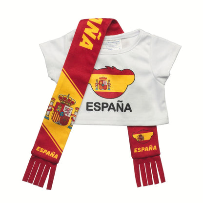 Let's Goal Bear Spain Gift Set | Build-A-Bear - US 3809