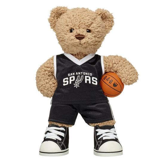Timeless Teddy Bear San Antonio Spurs Basketball Gift Set | Build-A-Bear® - US 8414
