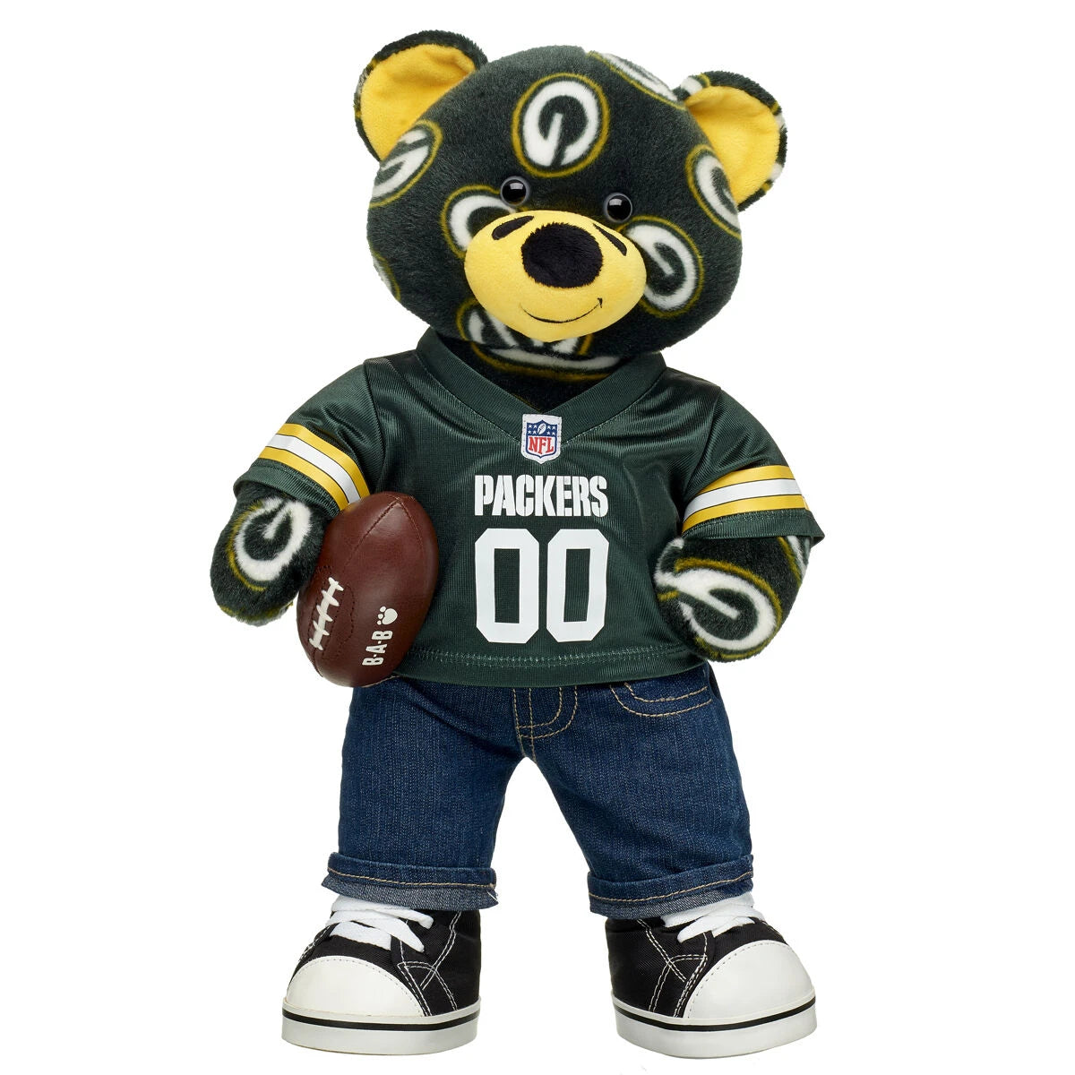 Football Bear Green Bay Packers Gift Set | Build-A-Bear® - US 3561