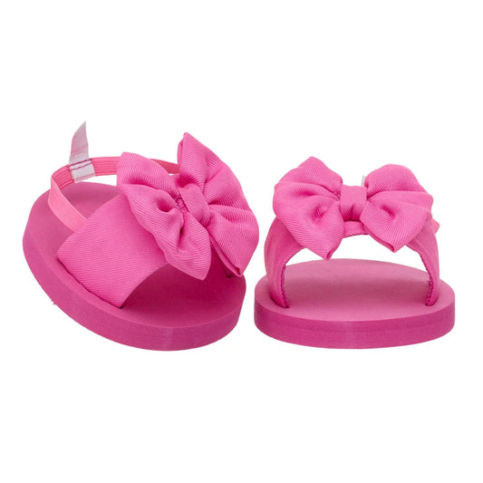 Pink Bow Sandals | Build-A-Bear - US 6955