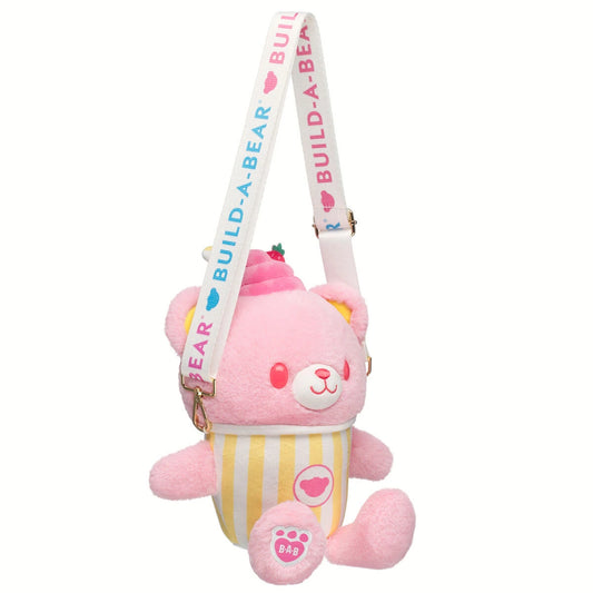 Strawberry Lemonade Bear Slushie Plushie w/ Carrying | BAB - US 1040