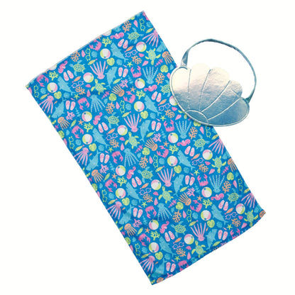 Seashell Tote &amp; Beach Towel Set | Build-A-Bear - US 4527