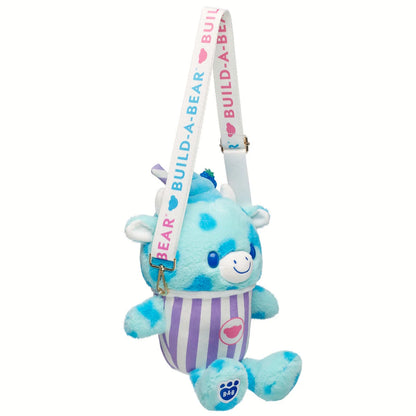 Blue Raspberry Cow Slushie Plushie w/ Carrying Strap | BAB - US 3496