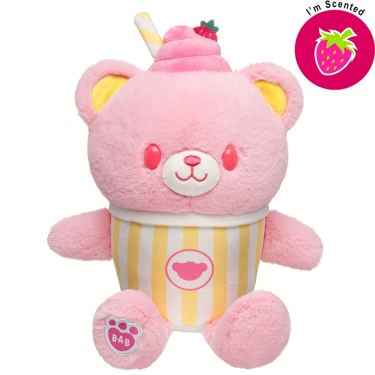 Strawberry Lemonade Bear Slushie Plushie Scented | BAB - US 4950