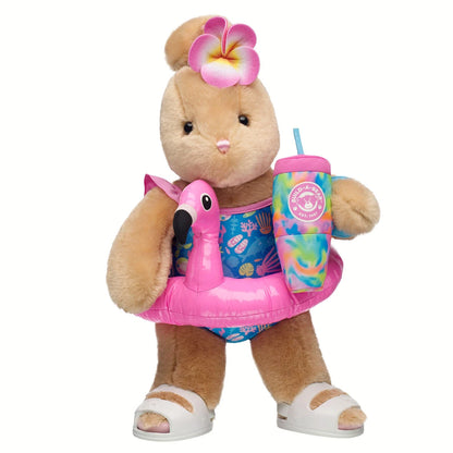 Pawlette Bunny Flamingo Floatie Gift Set | Build-A-Bear - US 9721