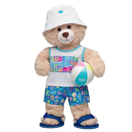 Happy Hugs Teddy Bear Summer Beach Gift Set | Build-A-Bear - US 3911