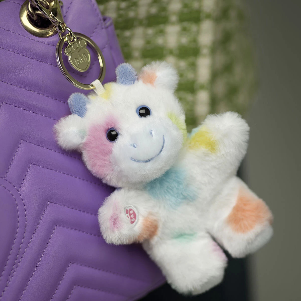 Colorful Splatter Cow Plush Bag Charm | Build-A-Bear - US 5750