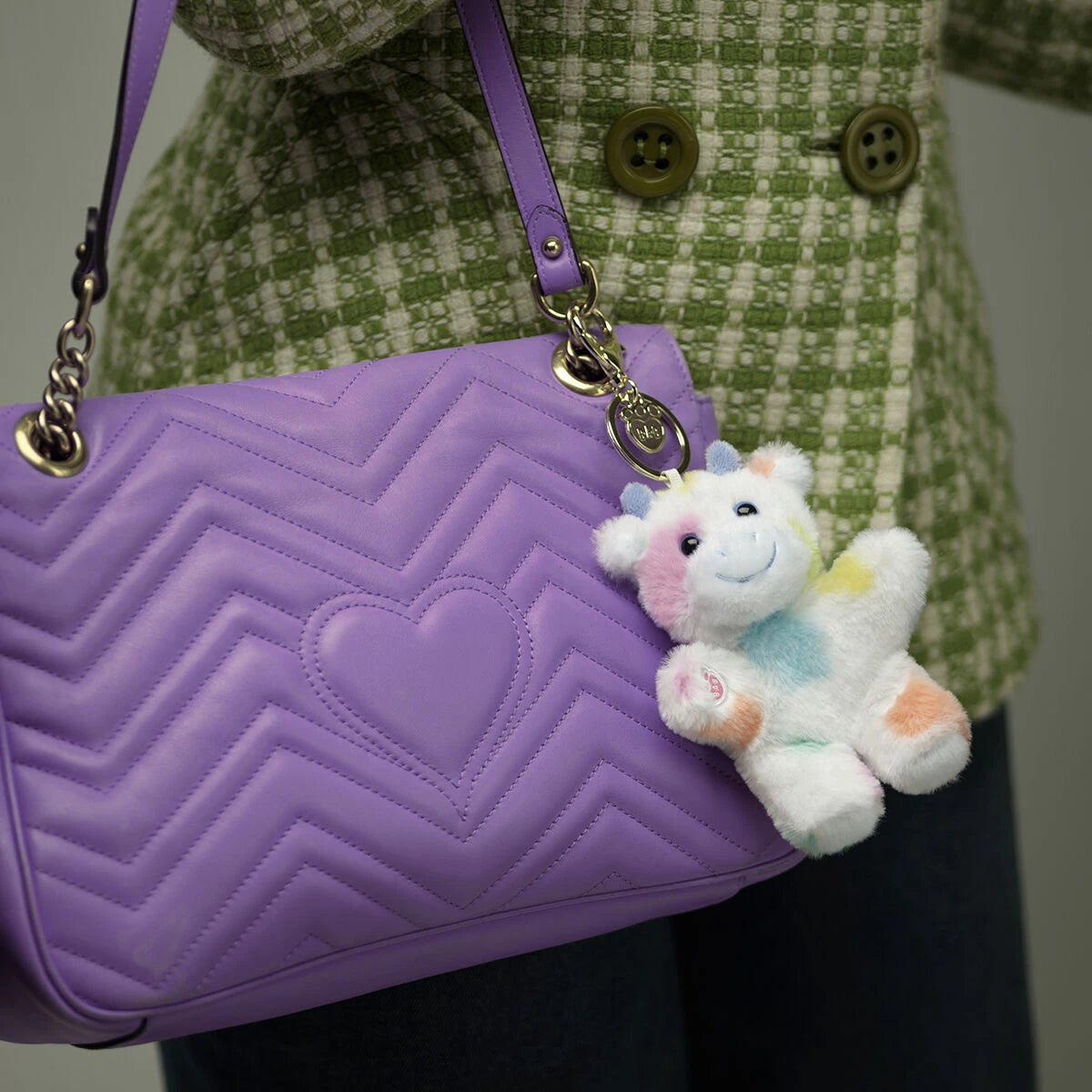 Colorful Splatter Cow Plush Bag Charm | Build-A-Bear - US 5750