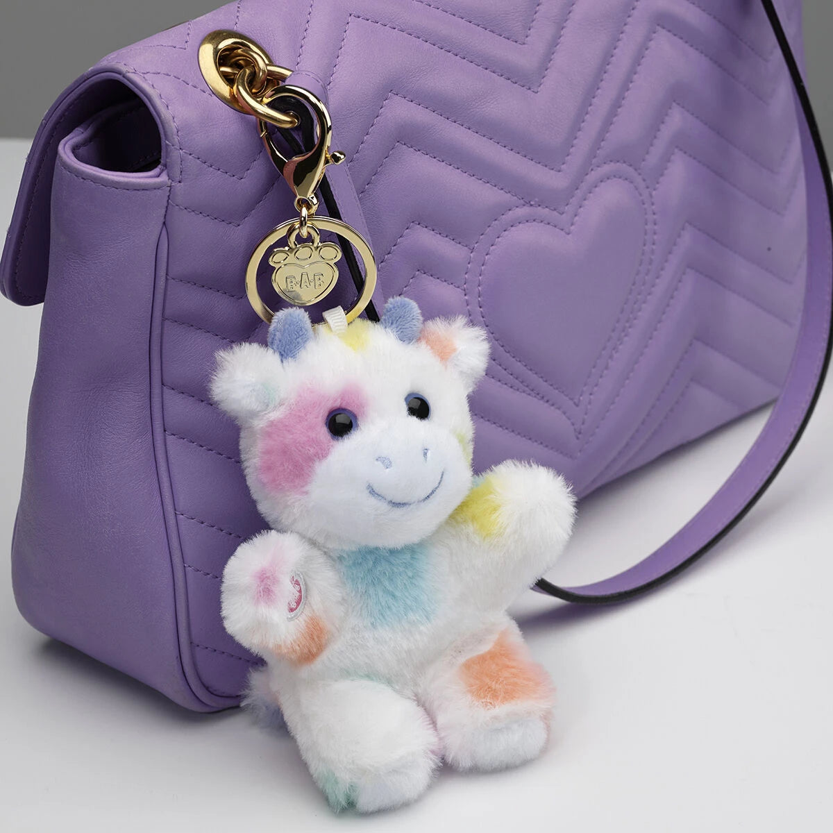 Colorful Splatter Cow Plush Bag Charm | Build-A-Bear - US 5750