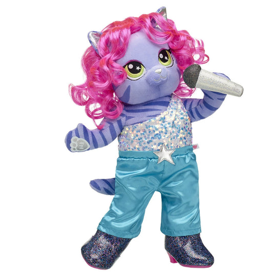 Honey Girls Teegan Tiger Pink Hair Plush Toy Gift Set - US 2314