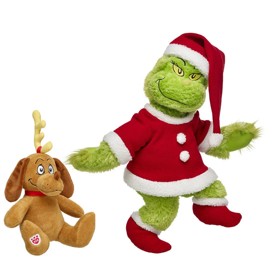 Grinch &amp; Max Plush Gift Set | Build-A-Bear - US 0351