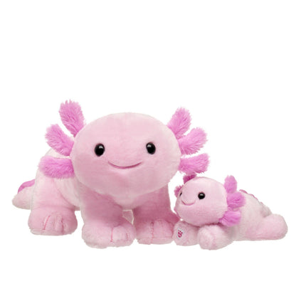 Pink Axolotl Stuffed Animal &amp; Mini Beans Gift Set | Build-A-Bear® - US 8335